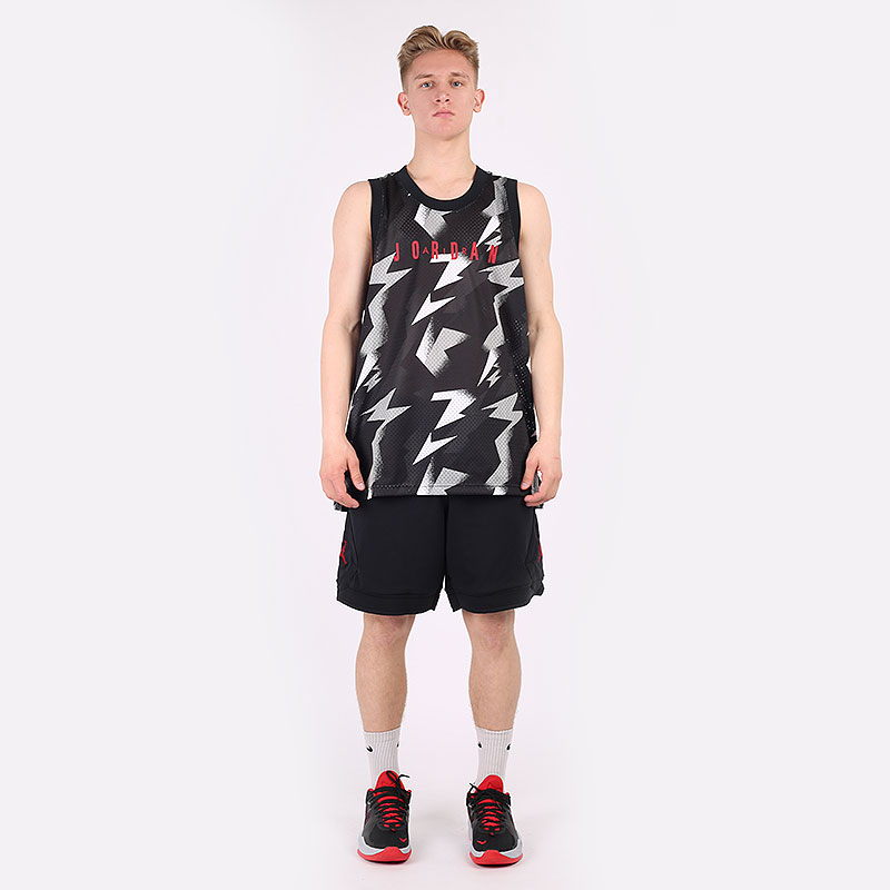 мужская черная майка Jordan Jumpman Printed Jersey CZ4738-010 - цена, описание, фото 6